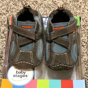 NEW Stide Rite Charlie Leather Shoes Stage 1